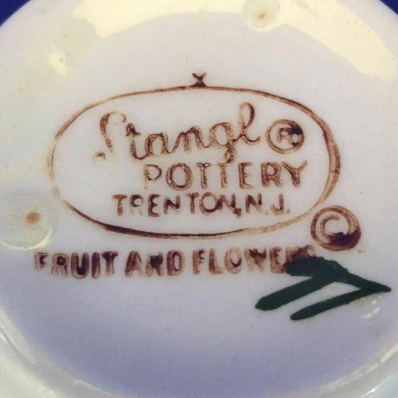 Stangl Fruit and Flowers Cup And Saucer Set Pattern Hand Painted Coffee Tea VTG - Picture 9 of 12